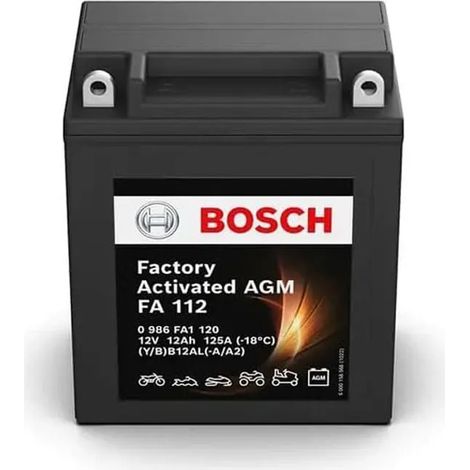 Batería de Moto Bosch FA112 12V 12Ah 125A