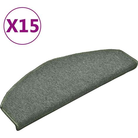 Maison Exclusive - Stufenmatten 15 Stk. 65x24x4 cm Dunkelgrün Hal (1/5)