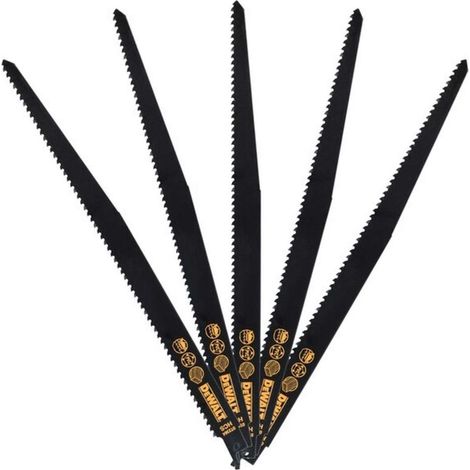 DeWALT - Juego de hojas de sierra, longitud 31 cm, 5 uds DT2364