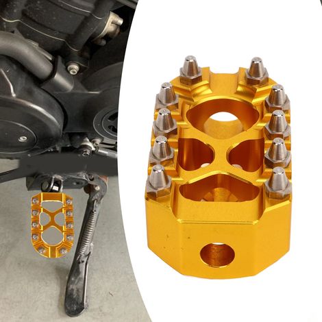 Goujons de sélecteur de vitesse plaqués or pour motos, pédales de sélecteur antidérapantes, compatibles avec les modèles Sportster Touring, Softail Street et Chopper Bobber. (1/5)
