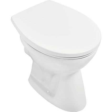 Villeroy & Boch – WC sur pied sans bord de rinçage – Sortie horizontale – Céramique blanche – Dimensions 360x400x480mm – Volume de chasse 3-6L