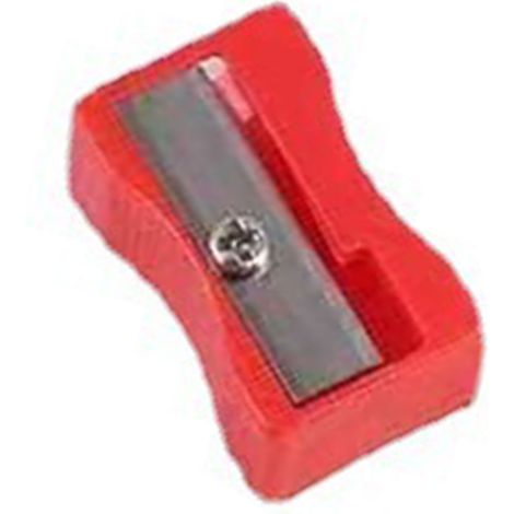 Taille-crayon manuel en plastique, efficace, sûr et compact, pour la classe et le bureau (couleur aléatoire). (1/5)