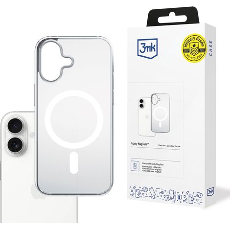 Custodia Apple iPhone 17 - 3mk Frosty MagCase bianca (1/5)