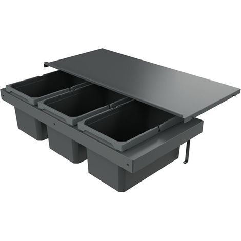 Naber Abfallsammler Cox Stand-UP® 250 S/900-3, für vorhandenen Auszug, anthrazit (1/3)
