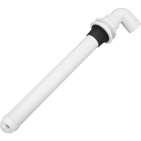 Tuyau de vidange flexible blanc robuste, débit d'eau stable universel pour bateau, cabine de douche, camping-car (1/5)