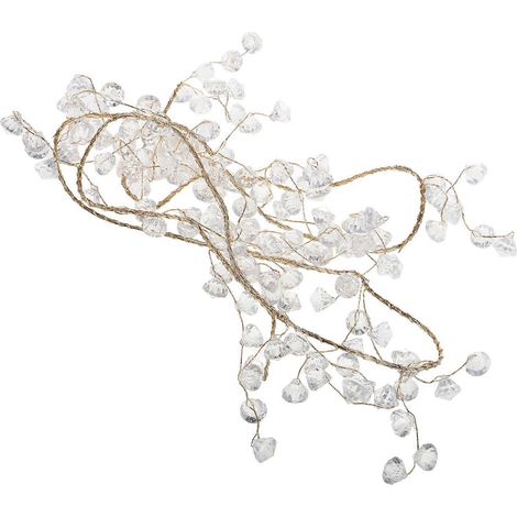 Guirlande de cristaux acryliques transparents pour décorer le sapin de Noël (1/5)