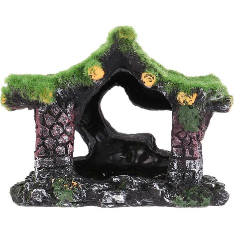 Aquarium décoration House Resin Hollow Hiding House, Beta poisson Log Driftwood accessoires grotte décoration Tank (1/5)