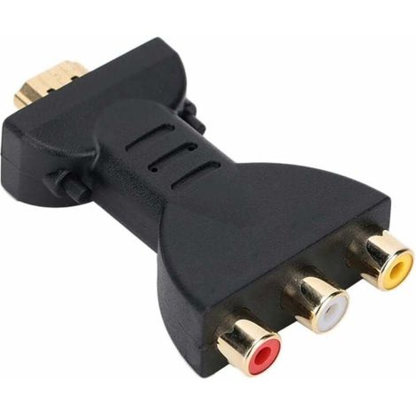 Convertisseur vidéo Audio-HDMI vers RVB pour convertisseur de composant RCA Adaptateur de synchronisation Audio et vidéo 1080P