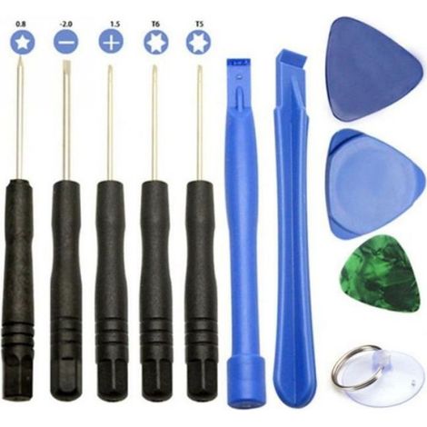 Kit de réparation téléphone - Set Tournevis - 11 pièces - Compatible iPhone et Samsung (1/4)
