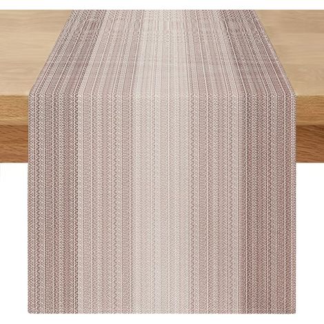 Chemin de Table Lin Brun 40×100 cm