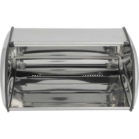 Boîte de rangement de cuisine simple en acier inoxydable givré de haute qualité pour pain et gâteaux (1/5)