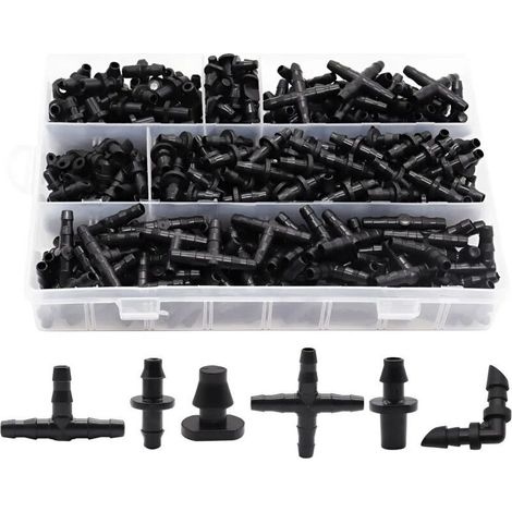 Kit de raccord barbes pour irrigation goutte goutte (1/5)
