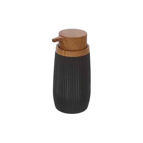 Dispenser sapone nero linea London in plastica PS e ABS design moderno Feridras