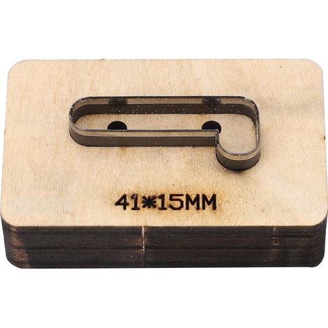 Matrice de découpe en acier allié haute dureté pour cuir, forme numéro 1, emporte-pièce de précision. (1/5)