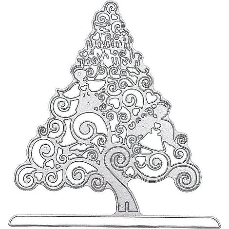 Pochoir Découpe Métal Arbre de Noël DIY Album Scrapbooking Carte Empreinte Décor Craft (1/4)