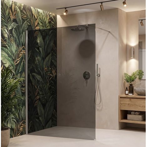Paroi De Douche Rea Flexi Grey Chrome 130 (1/5)