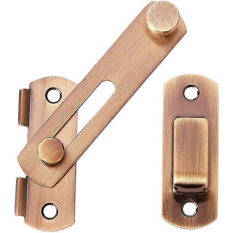 Verrous de portail, butées de porte, verrous pivotants et verrous de sécurité en acier inoxydable (bronze) CJY (1/5)