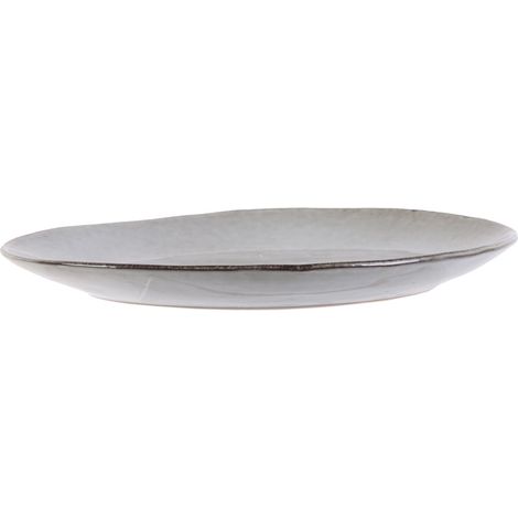 Assiettes Dessert Galet Gris Design Grès Moderne, Couleur Galet Gris - Cmp (1/5)