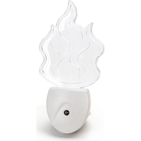 Lampada da notte a Led Flame da presa 0,5W RGB con sensore Aigostar (1/4)