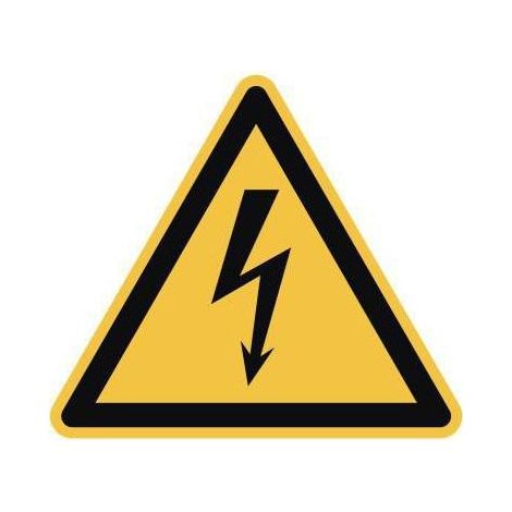 Hinweisschild 20cm Warnung vor elektrischer Spannung Hart-PVC