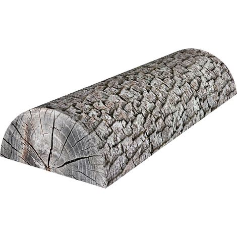 Cuscino a mezzo bolster in ontano 10x40 cm - ergonomico, con memory foam, per schiena, collo e collo, decorativo - Bertoni (1/5)