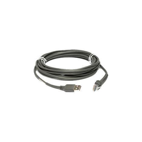 USB Cable: Series A cable USB 4,5 m USB A Gris