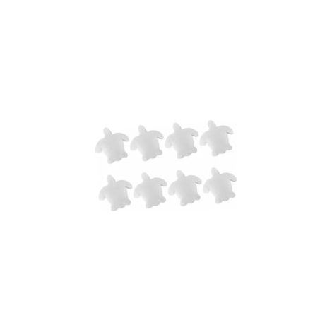 16pièces Éponge De Filtration De Piscine Forme De Tortue De Éponge Absorbante Huile Design Créatif pour Piscines Spas Et Bains à Remous Couleur Blanche (1/5)