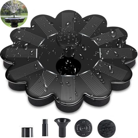 Pompe à fontaine solaire, panneau solaire 1,4 W 4 (1/5)