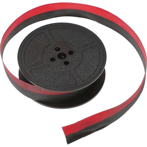Ruban universel rouge et noir compatible avec les imprimantes et machines à écrire ROVER.-10X5CM-Black (1/2)