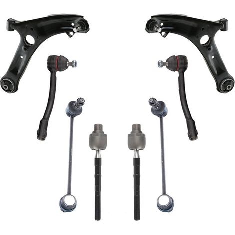 KIT BRACCIO OSCILLANTE 8 PEZZI COMPATIBILE CON KIA PICANTO II (TA) 1.2 09.2011 - 03.201 / Kit Sospensione Completo OE/OEM / Bracci Oscillanti + Testine Sterzo / Sostituzione Diretta OEM