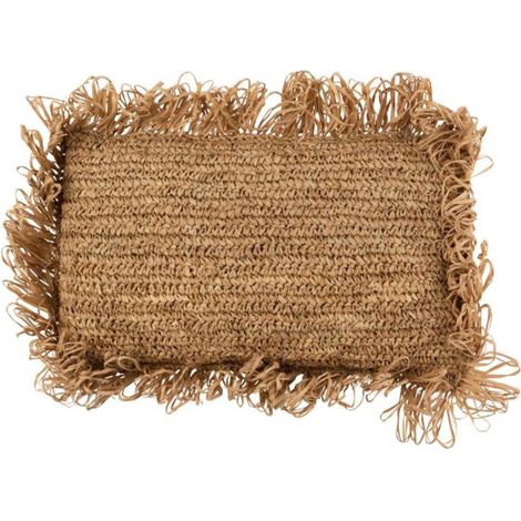 Coussin Déco "Raphia" 30x50cm Naturel