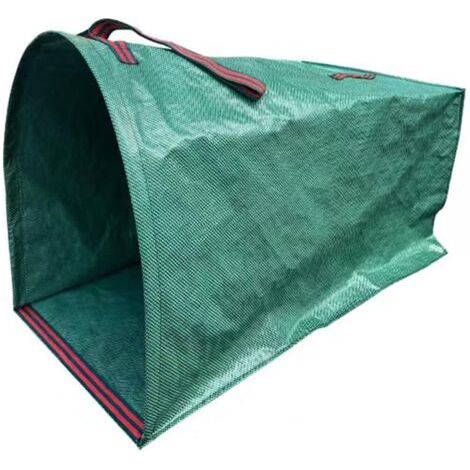 QORVA-Sac poubelle de jardin noir vert 595643cm 1 pièce 150L sac à feuilles en polypropylène adapté aux écuries, pelouses, feuilles et haies