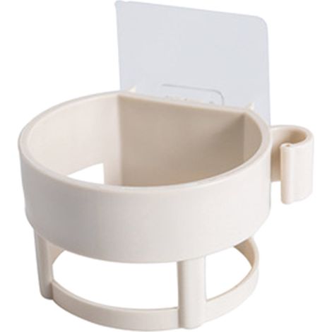 Support Pour Sèche-Cheveux - Murale - À Fixation Adhésive - Pour Carrelage Verre Métal Plastique Bois Verni - 1 Pièce (1/5)