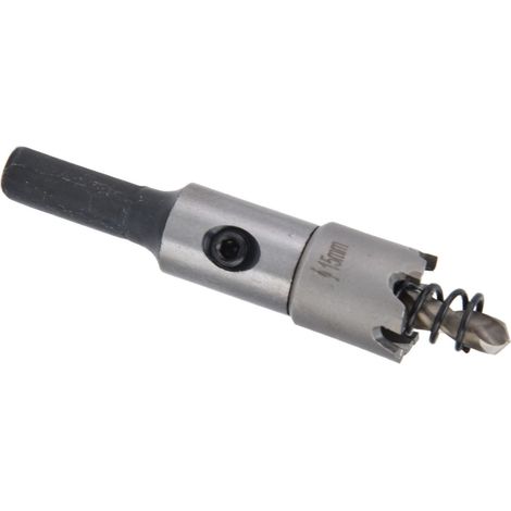 Jeu de scies cloches en carbure pour acier inoxydable et aluminium, tige triangulaire antidérapante, 15 mm, 6 dents (1/5)