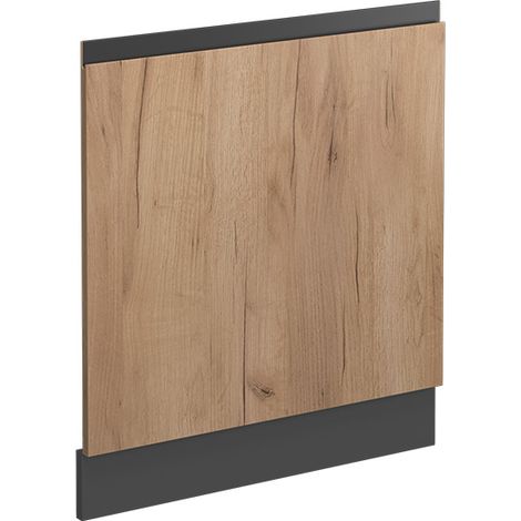 Frontblende R-Line, Goldkraft Eiche, 59.6 cm J-Shape, ohne Arbeitsplatte, Vicco