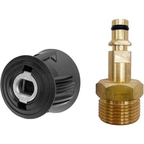 Set di 2 adattatori per tubo flessibile per idropulitrice M22, raccordi rapidi, ricambi per Kärcher