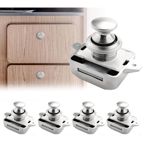 5 pièces Bouton Poussoir Loquet Sans Clé de 15-20mm (1/5)