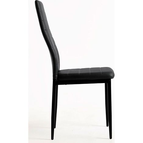 Packs Sillas Comedor - Pack 4 Sillas Lauter Polipiel - Negro