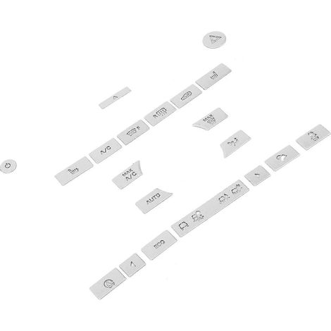 20-teiliges Set mit Aufklebern für den AC-Tasten-Geländemodus-Schalter, passend für Land Rover Discovery Sport 2016–2012