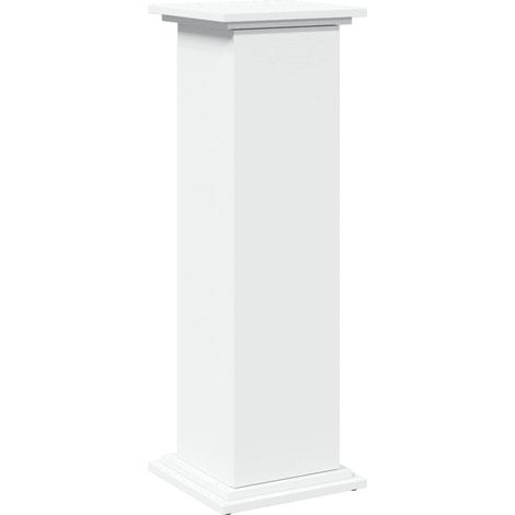 Pedestal con almacenamiento blanco 31 x 30 x 90 cm espacio de almacenamiento funcional estilo moderno de madera contrachapada blanco 020050531 (1/5)