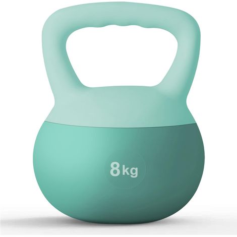 Soges Kettlebell Soft Kettlebell 8 kg Kettlebell Professionnel Silencieux Kettlebell Souple Haltère de Fitness pour l'entraînement à Domicile Gym Musculation