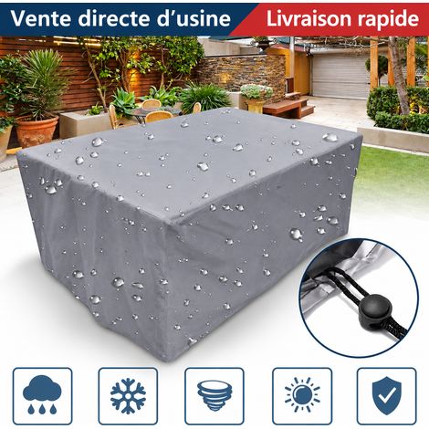 Housse de protection pour mobilier de jardin 140 × 140 × 90 cm en tissu Oxford 210D argentée 140 90cm 30 × 20 × 5 cm 450 g – Livraison gratuite (1/5)