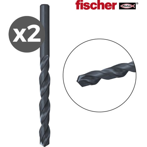 FISCHER Bohrer für Metall HSS-R DIN338 1,5x18/40 – Packung mit 2 Einheiten 530404