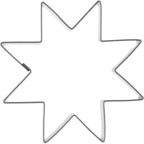 Stern-Ausstechform aus Stahl, 6 cm (1/5)