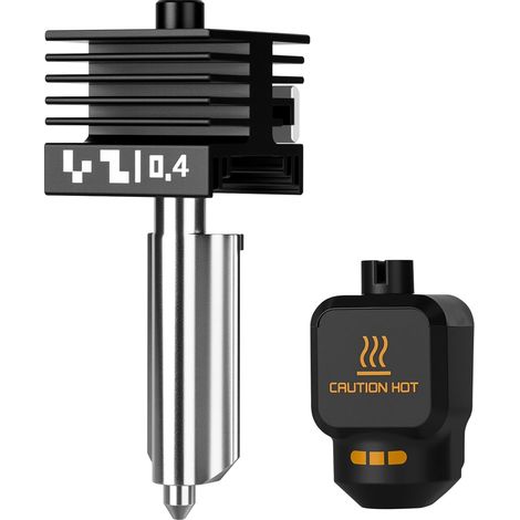 Integriertes Hochgeschwindigkeits-Hotend – 1 Stück – Gehärteter Stahl – Werkzeugloser Schnellwechsel – Für P2S- und X2D-Drucker – 0,4-mm-Düse (1/5)