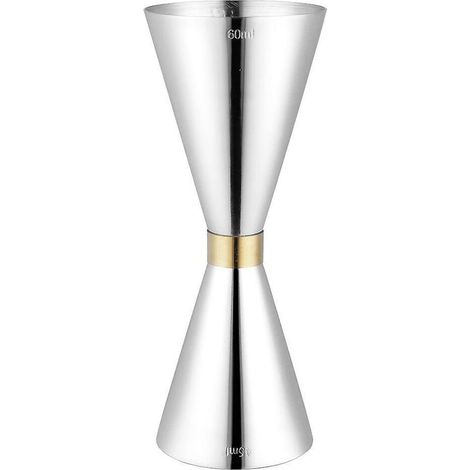 Cocktailbecher mit Skala, 1 Stück, Edelstahl, eleganter Tumbler, Alkoholbecher, Barbecher, Cocktailbecher, Barista-Becher (1/4)
