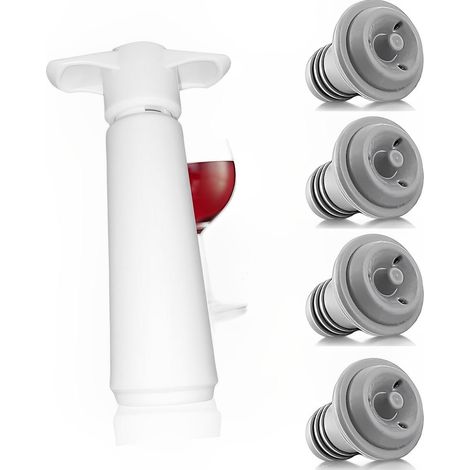 Décapsuleur Concerto pour retirer l'air d'une bouteille ouverte. accessoire vin pratique. outil de conservation sous vide. aération sans effort. modèle robuste et élégant.