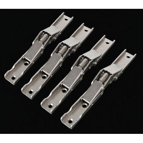Lot de 4 charnières de porte/étagère pliables à 90 degrés pour table et meubles (1/5)