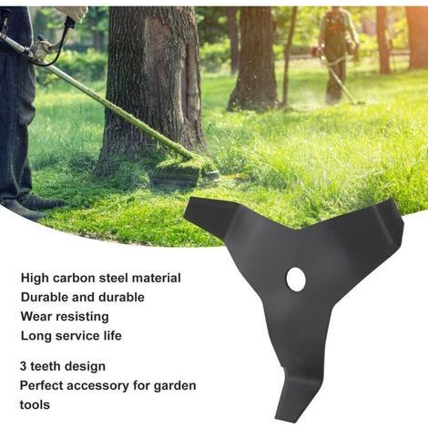 Dreizahn-Freischneiderklingen aus Kohlenstoffstahl, Gartenzubehör, klein und leicht zum Schneiden von Gartensträuchern, professionell gefertigt, hohe Qualität (1/3)