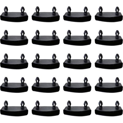 20 Pièces 53 mm Supports pour Sommier à Lattes Embouts, Fixation Latte Sommier Embout de Latte, Lattes pour Rails Latéraux, Accessoires de Connexion pour Lit Double et Simple (1/5)